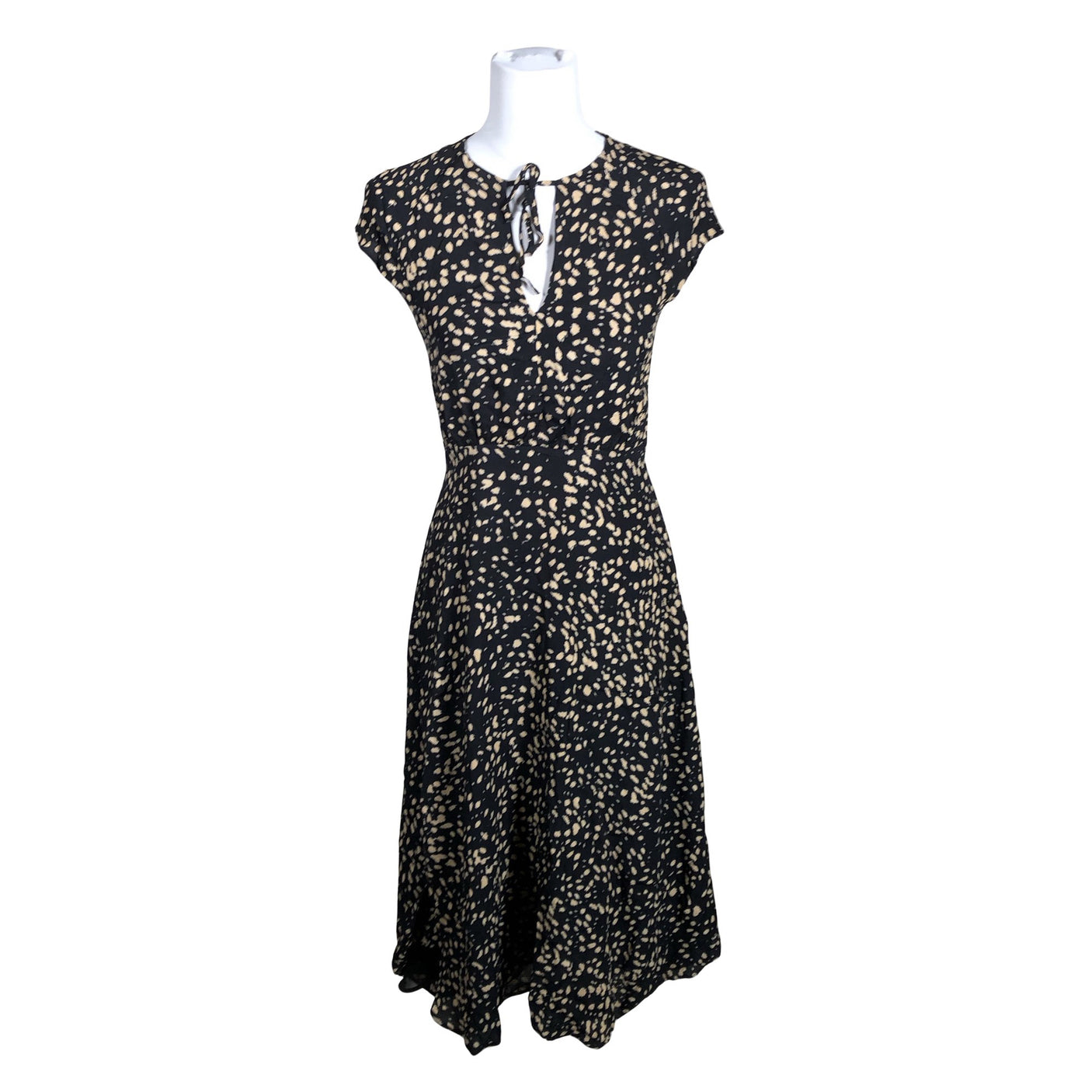 Naisten Massimo Dutti - Sifonkimekko, koko 36 - Musta (1)