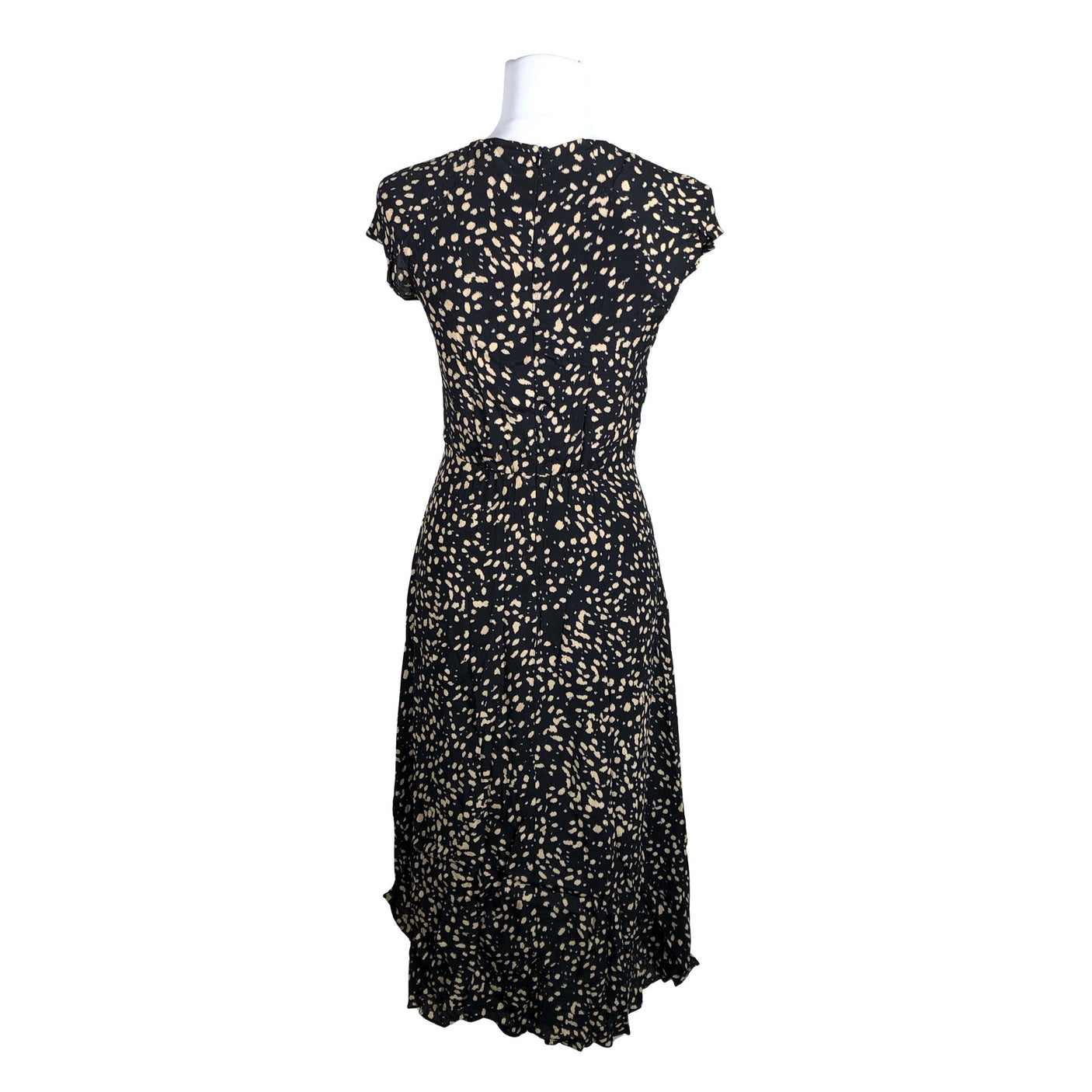 Naisten Massimo Dutti - Sifonkimekko, koko 36 - Musta (2)