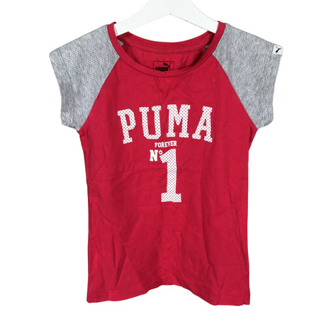 Tyttöjen Puma - T-paita, koko 134 - 140 - Punainen ()