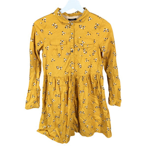 Tyttöjen Okaïdi - Kangasmekko, koko 152 - 158 - Keltainen (1)