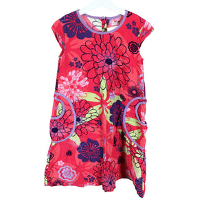 Tyttöjen Name It - Kangasmekko, koko 140 - 146 - Pinkki (1)