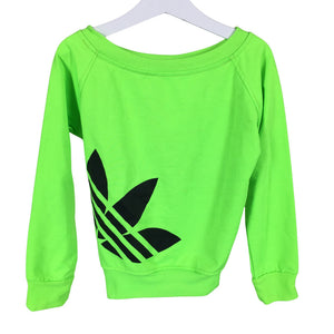 Tyttöjen Adidas - Collegepaita, koko 104 - 110 - Vihreä (1)