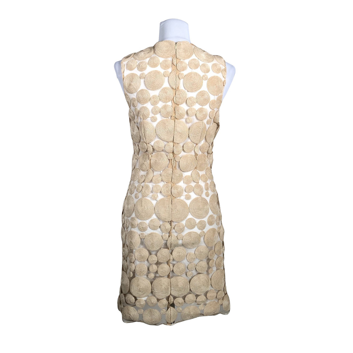Naisten Derhy - Juhlamekko, koko 38 - Beige (2)