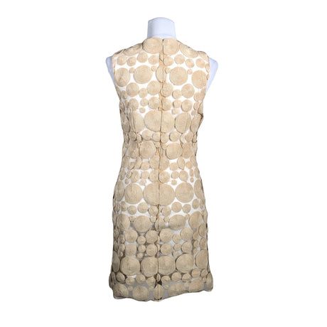Naisten Derhy - Juhlamekko, koko 38 - Beige (2)