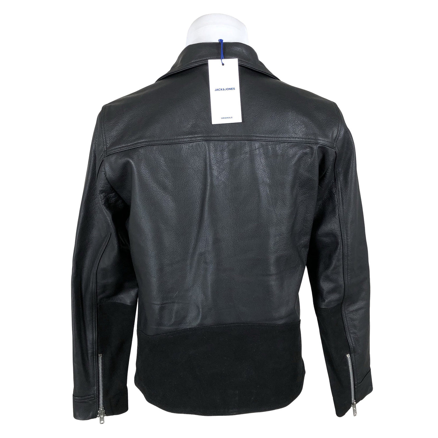 Miesten Jack & Jones - Nahkatakki, koko M - Musta (2)