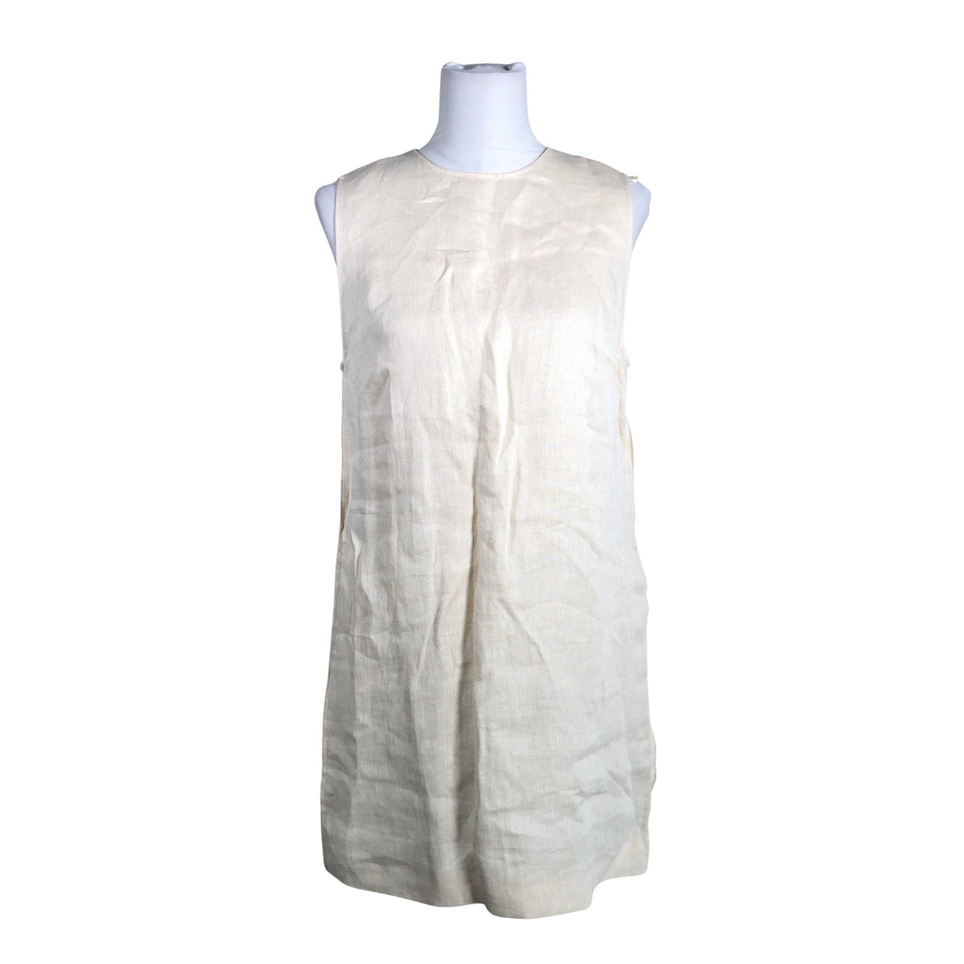 Naisten Massimo Dutti - Kangasmekko, koko 38 - Beige (1)