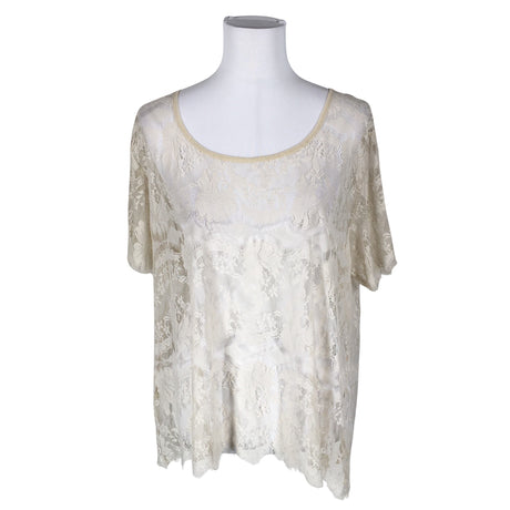 Naisten Fossil - Lyhythihainen pusero, koko 40 - Beige ()