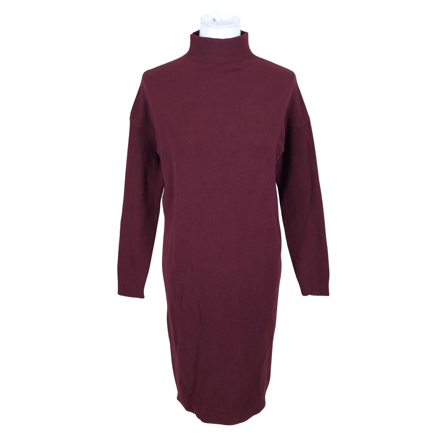 Naisten Massimo Dutti - Neulemekko, koko 36 - Viininpunainen (1)