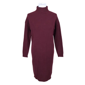 Naisten Massimo Dutti - Neulemekko, koko 36 - Viininpunainen (1)