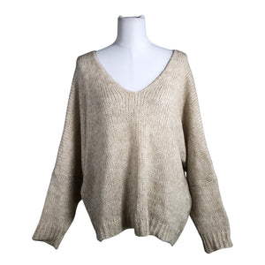 Naisten Bohemia - Neulepaita, koko 38 - Beige (1)