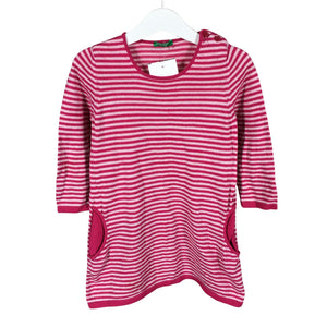 Unisex Benetton - Neulemekko, koko 110 - 116 - Pinkki (1)