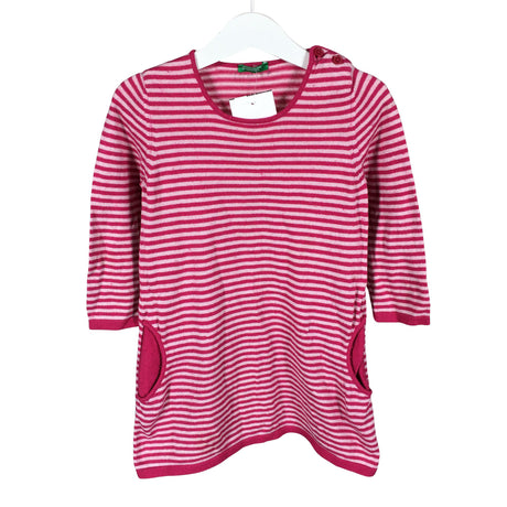 Unisex Benetton - Neulemekko, koko 110 - 116 - Pinkki ()