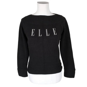 Naisten Elle - Neulepaita, koko 38 - Musta (1)