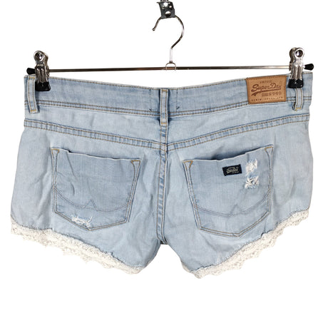 Naisten Superdry - Farkkushortsit, koko W28 - Vaaleansininen (2)