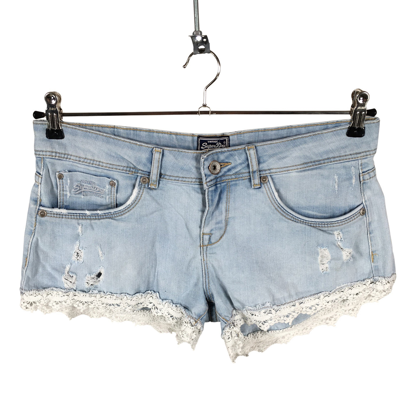 Naisten Superdry - Farkkushortsit, koko W28 - Vaaleansininen (1)