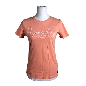 Naisten Superdry - T-paita, koko 36 - Oranssi (1)