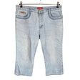 Naisten XD Jeans - Farkkucaprit, koko 46 - Vaaleansininen ()