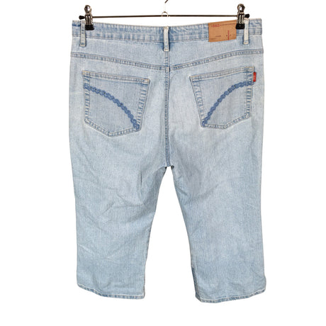 Naisten XD Jeans - Farkkucaprit, koko 46 - Vaaleansininen (2)