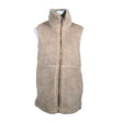 Naisten Soc - Tekoturkisliivi, koko 38 - Beige ()