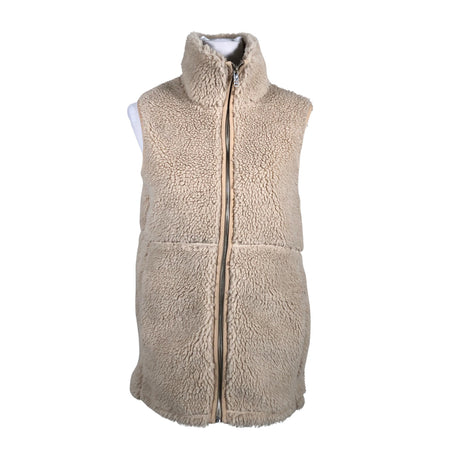 Naisten Soc - Tekoturkisliivi, koko 38 - Beige ()