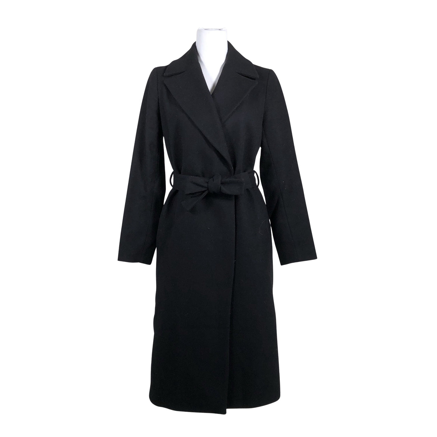 Naisten Massimo Dutti - Villakangastakki, koko 38 - Musta (1)