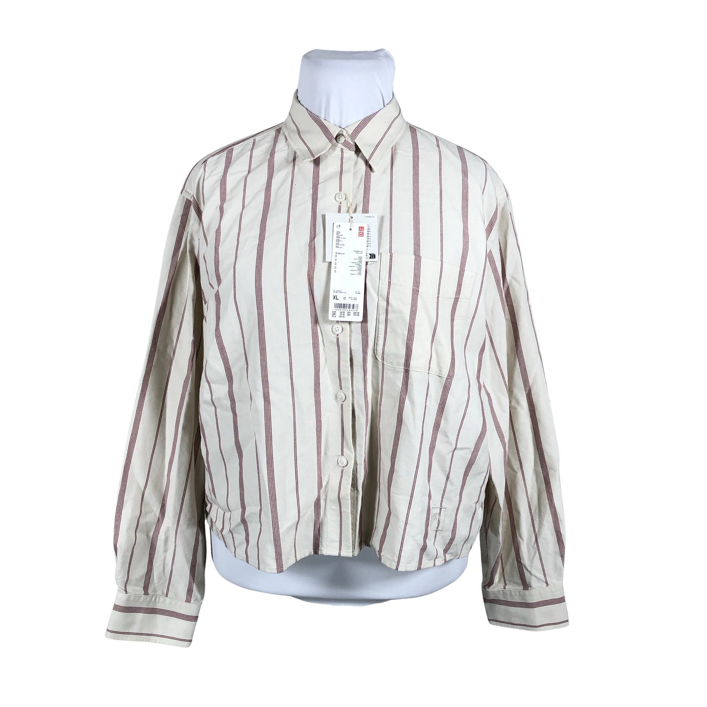 Naisten Uniqlo - Kauluspaita, koko 42 - Beige (1)