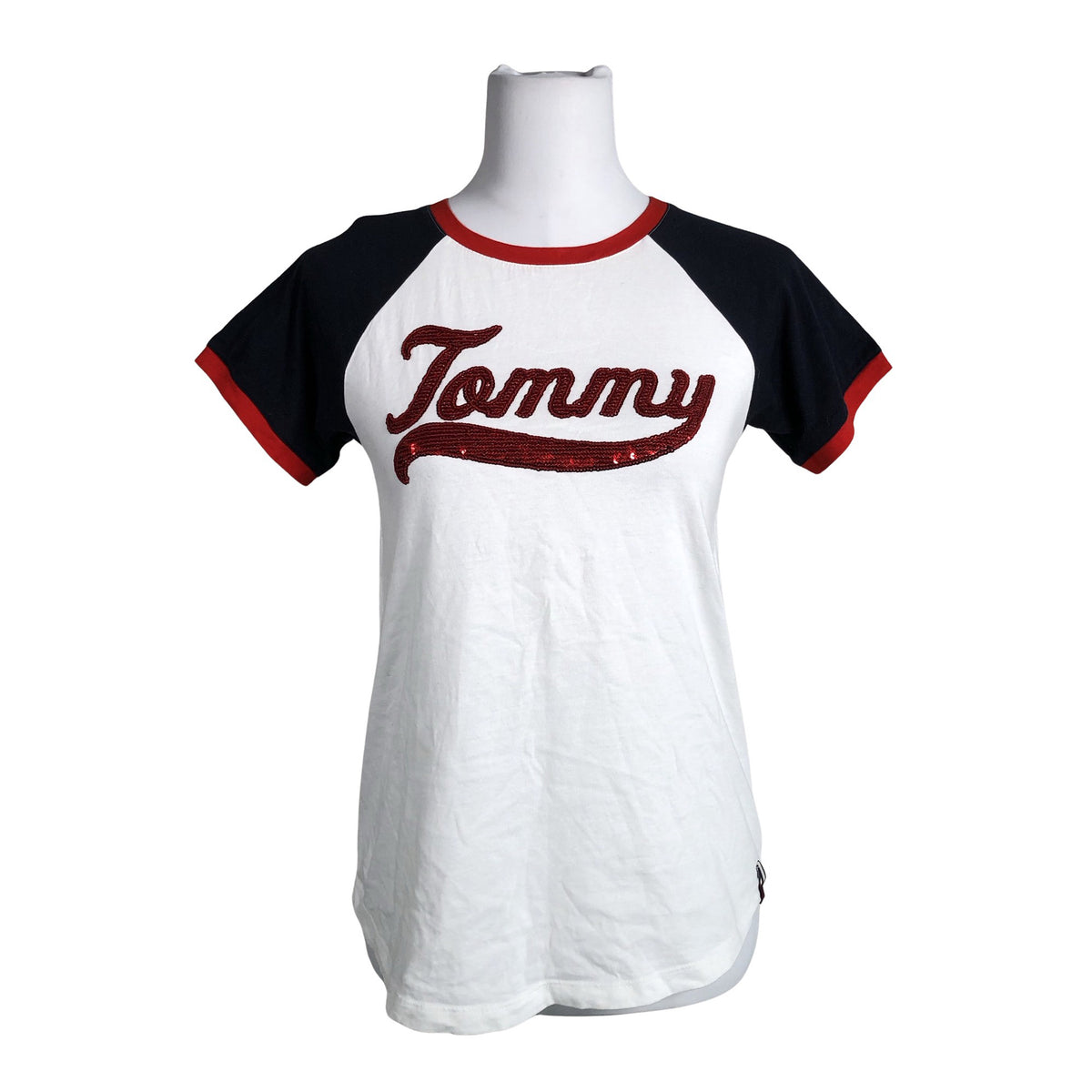 Naisten Tommy Jeans (Tommy Hilfiger) - T-paita, koko 36 - Valkoinen (1)