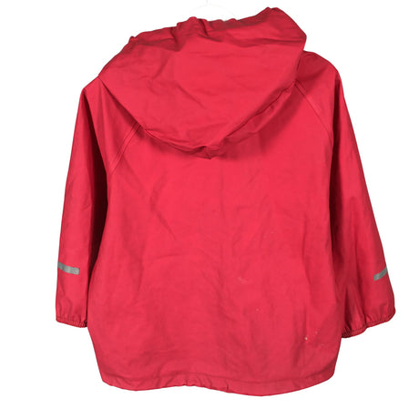 Unisex Rukka - Sadetakki, koko 98 - 104 - Punainen (2)