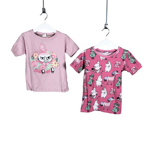 Tyttöjen Moomin by Martinex - T-paita, koko 110 - 116 - Vaaleanpunainen (1)