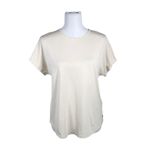 Naisten Soc - Urheilupaita, lyhyet hihat, koko 36 - Beige (1)