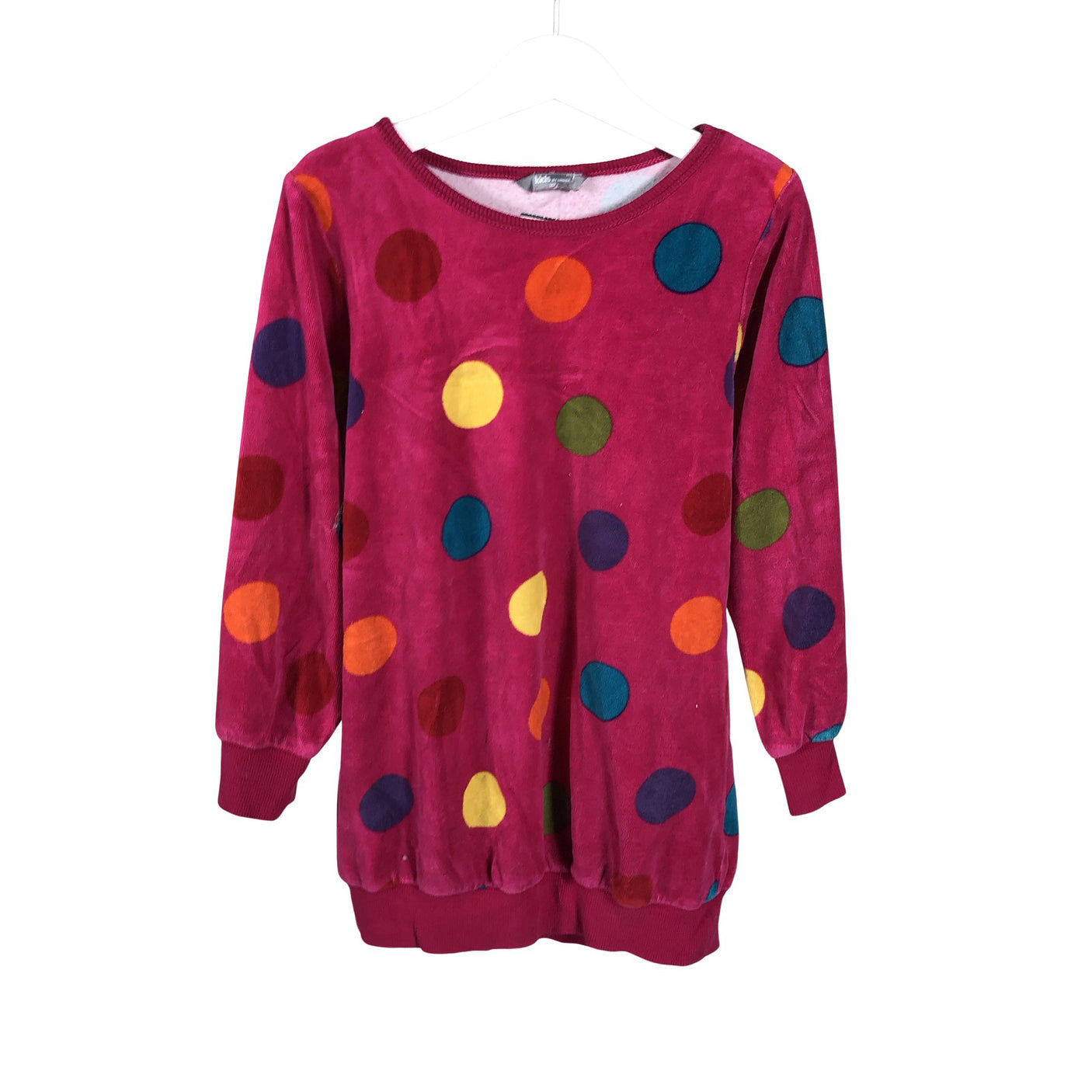 Tyttöjen Lindex - Trikoomekko, koko 116 - 122 - Pinkki (1)