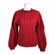 Naisten Handmade - Neulepaita, koko 40 - Punainen ()
