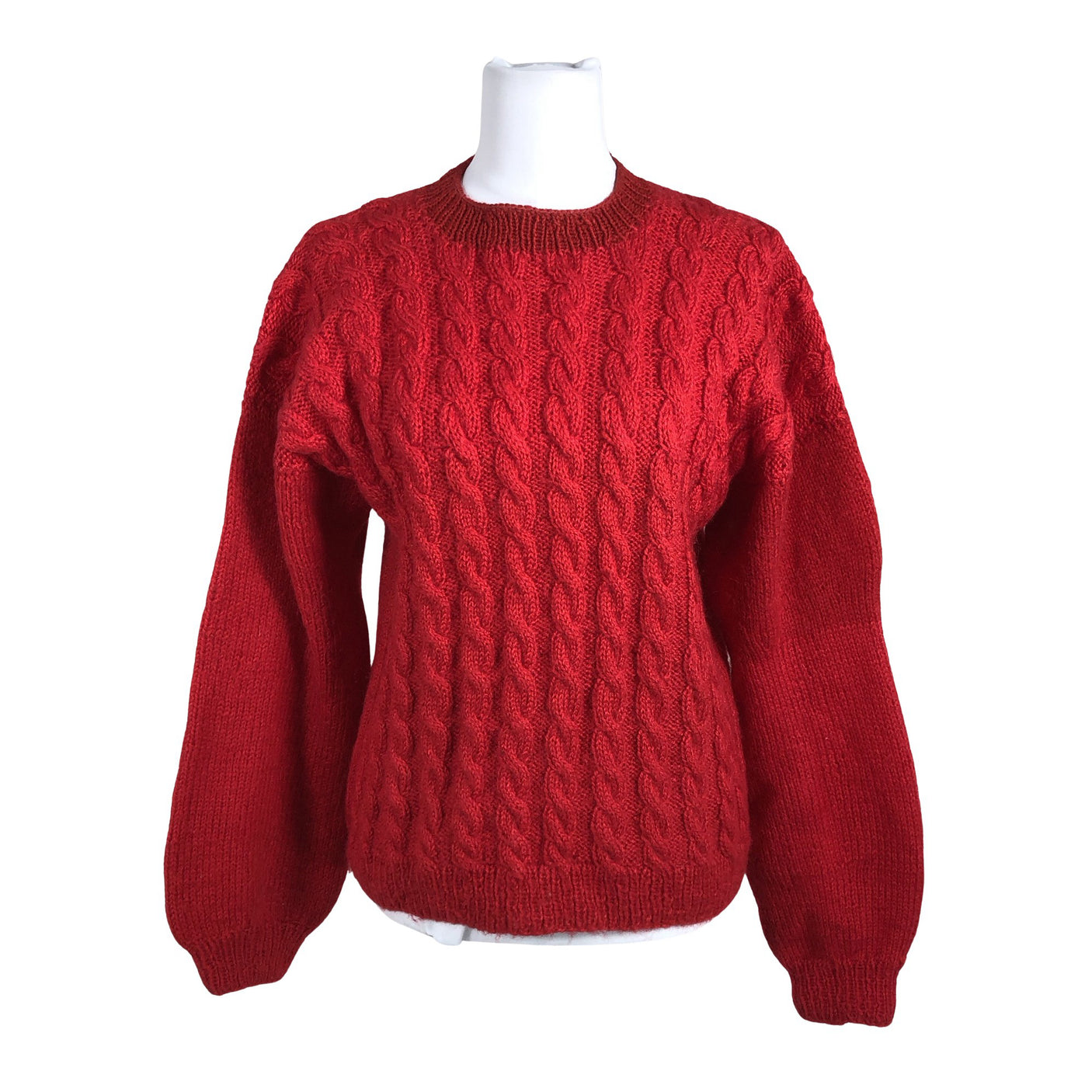 Naisten Handmade - Neulepaita, koko 40 - Punainen (1)