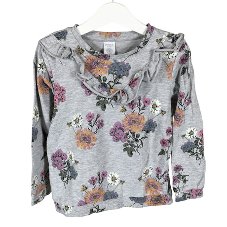 Tyttöjen Lindex - Collegepaita, koko 110 - 116 - Harmaa ()