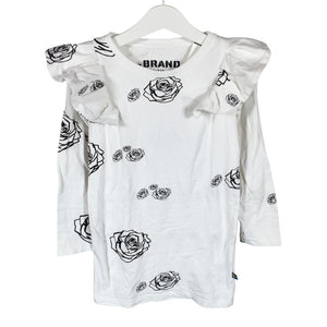 Tyttöjen The Brand - Trikoomekko, koko 104 - 110 - Valkoinen (1)