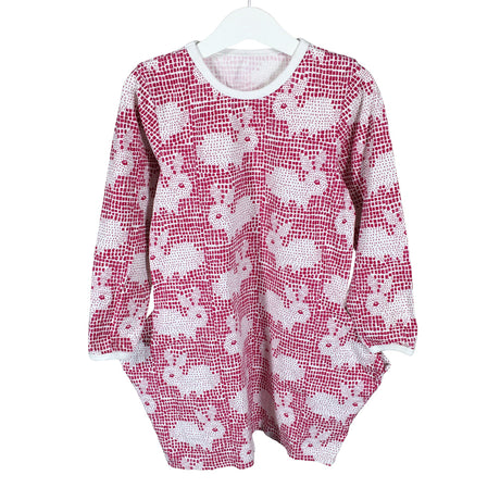 Tyttöjen Handmade - Trikoomekko, koko 110 - 116 - Valkoinen ()