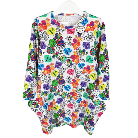 Tyttöjen Handmade - Trikoomekko, koko 110 - 116 - Valkoinen ()