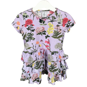 Tyttöjen Lindex - Trikoomekko, koko 86 - 92 - Violetti (1)