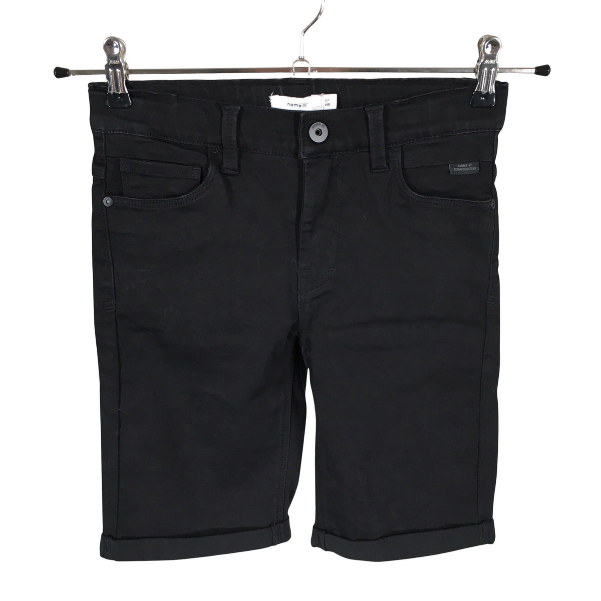 Unisex Name It - Farkkushortsit, koko 140 - 146 - Musta (1)
