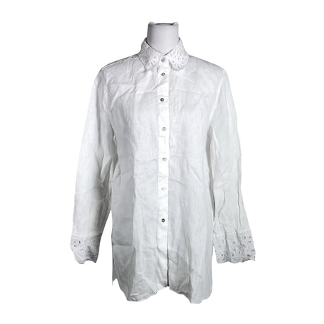 Naisten Massimo Dutti - Kauluspaita, koko 40 - Valkoinen ()