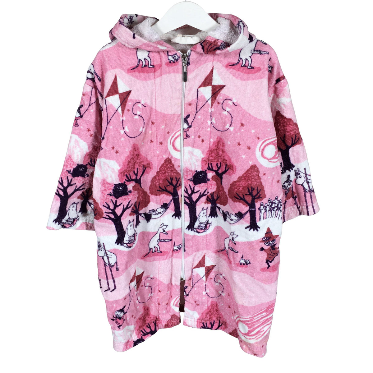 Tyttöjen Moomin by Martinex - Kylpytakki, koko 98 - 104 - Vaaleanpunainen (1)