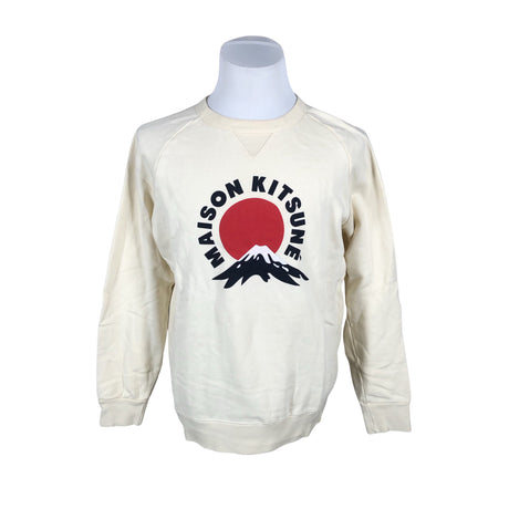 Miesten Maison Kitsuné - Collegepaita, koko L - Beige ()