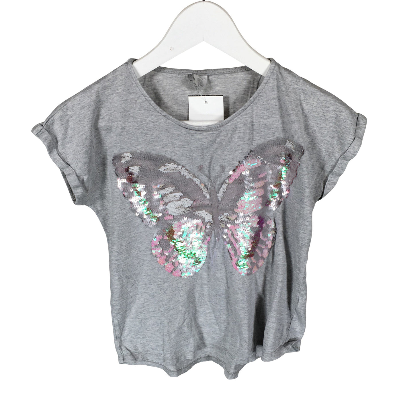 Unisex Lindex - T-paita, koko 146 - 152 - Harmaa (1)