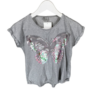 Unisex Lindex - T-paita, koko 146 - 152 - Harmaa (1)