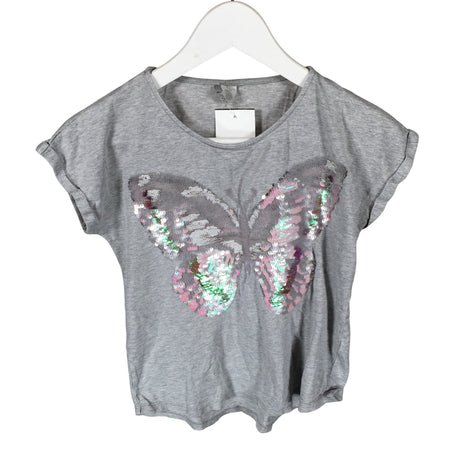 Unisex Lindex - T-paita, koko 146 - 152 - Harmaa ()