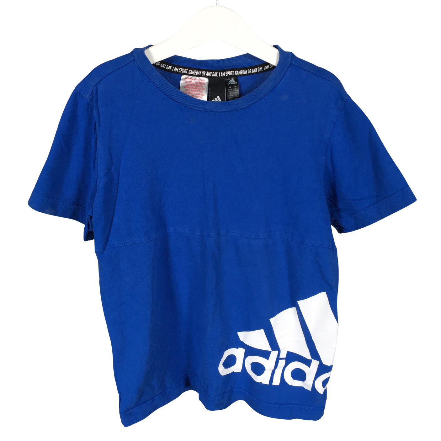 Unisex Adidas - T-paita, koko 134 - 140 - Sininen (1)