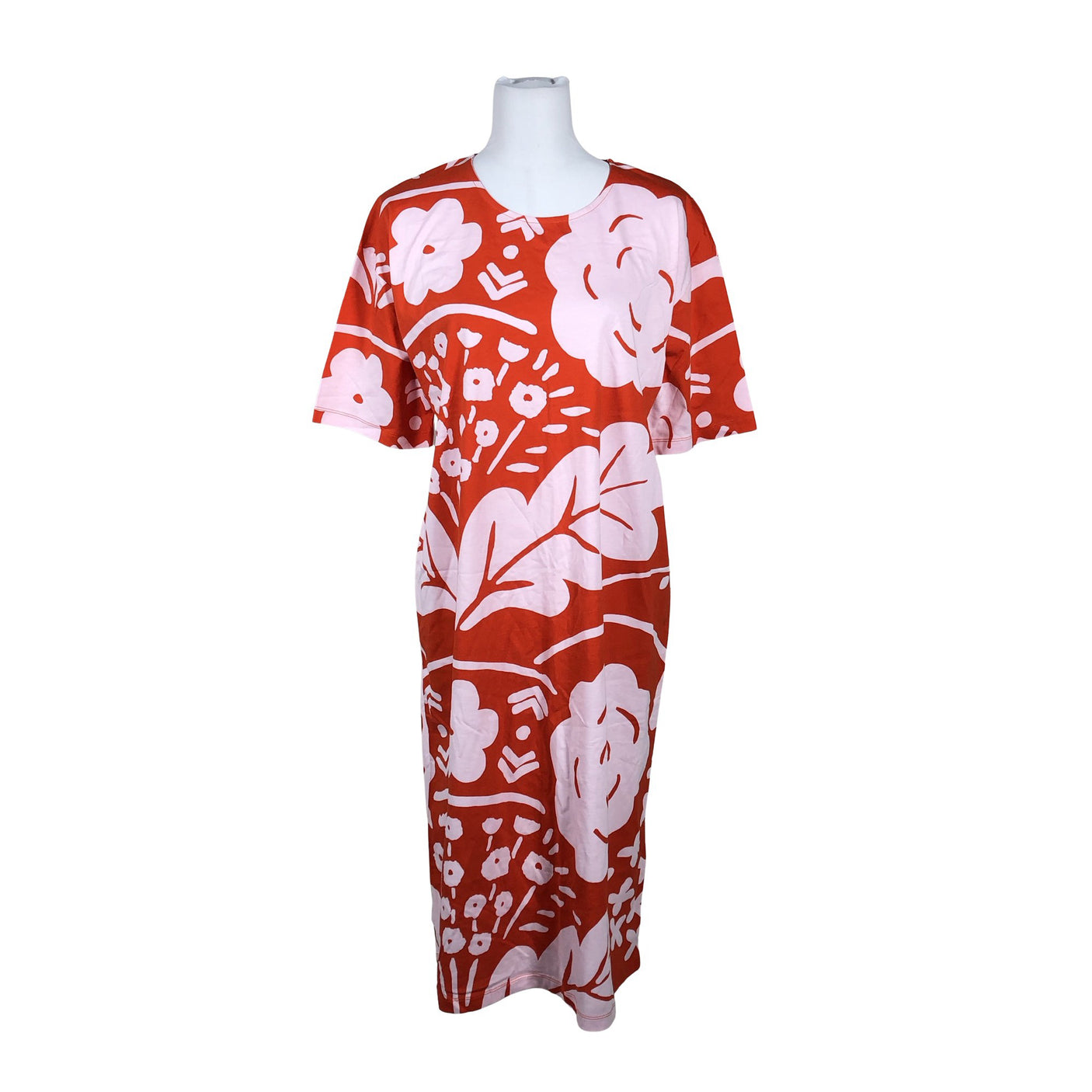Naisten Marimekko - Trikoomekko, koko 40 - Punainen (1)