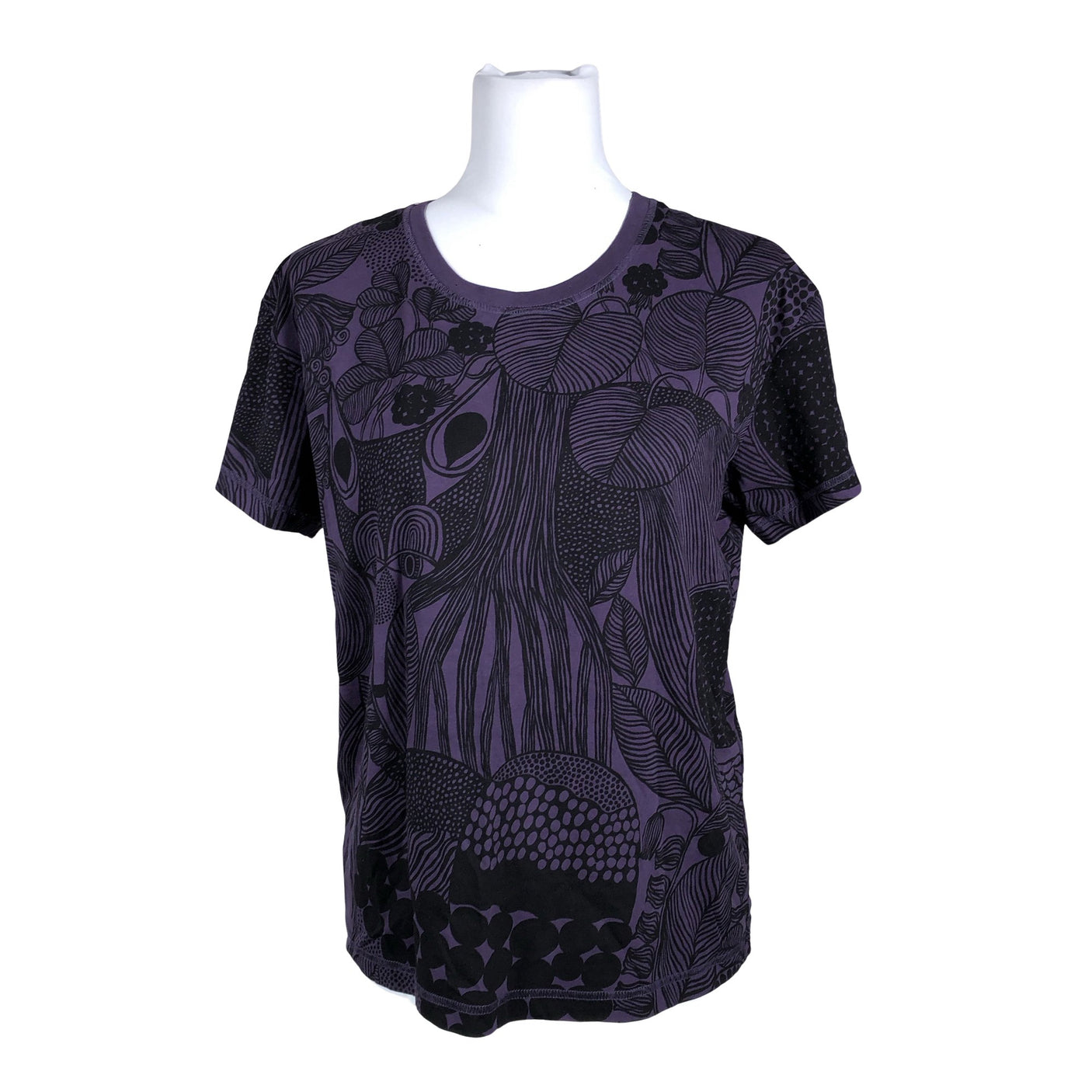 Naisten Marimekko - T-paita, koko 40 - Violetti (3)