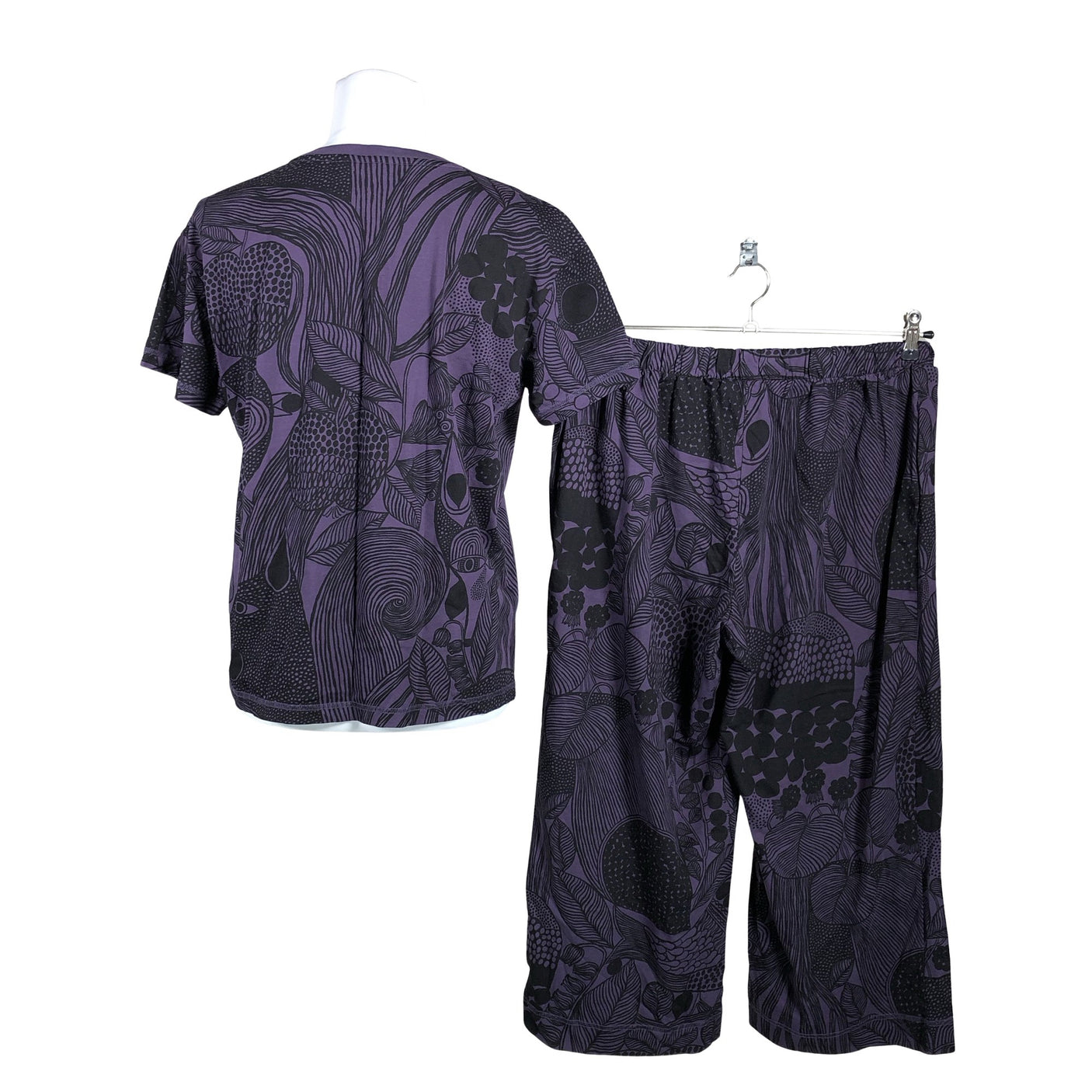 Naisten Marimekko - T-paita, koko 40 - Violetti (2)