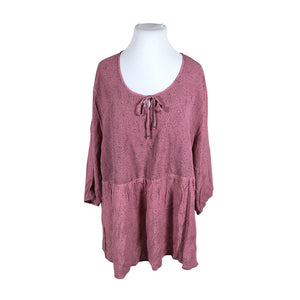 Naisten Ulla Popken - Trikootunika, koko 54 - Vaaleanpunainen (1)